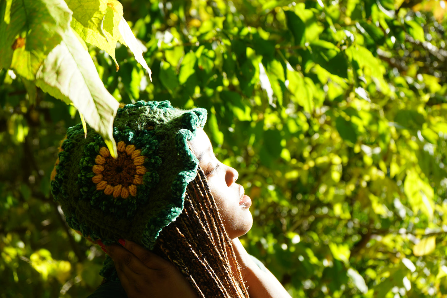 Green Sunflower Hat